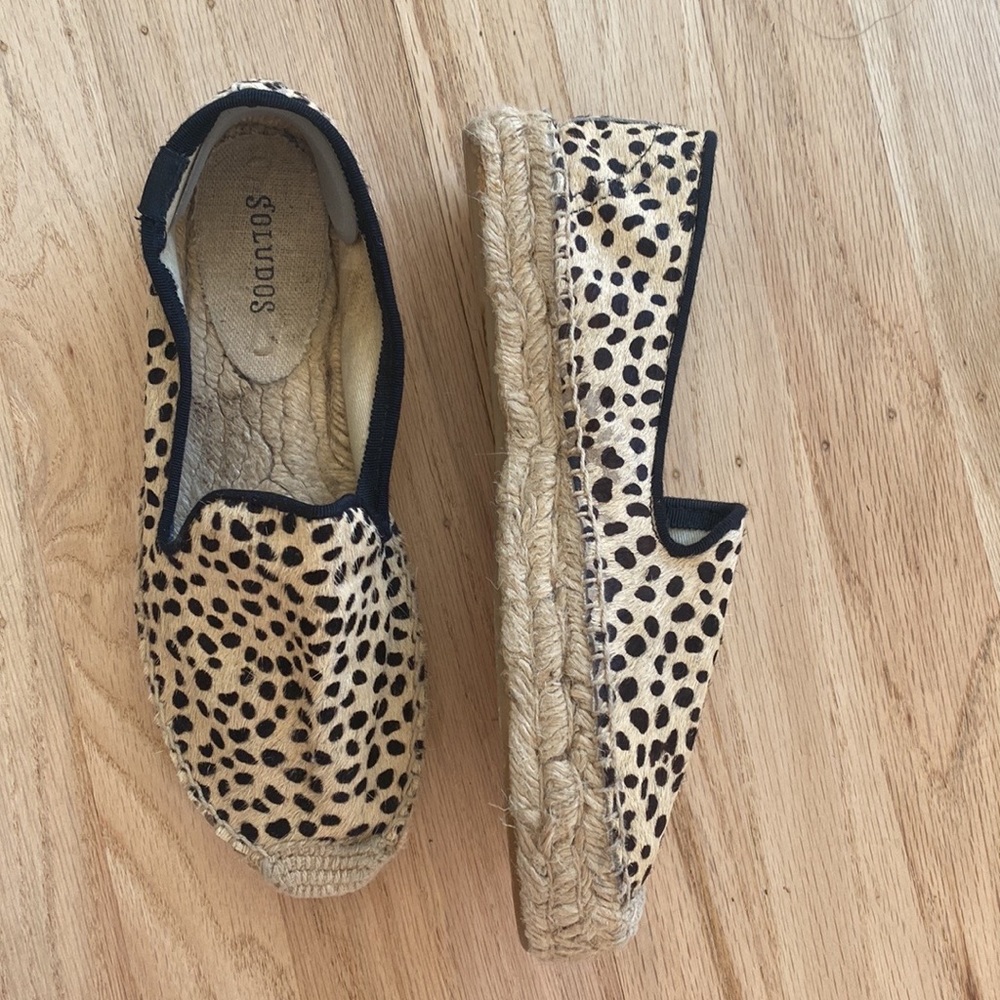 Soludos Leopard print espadrilles